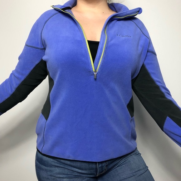 Columbia Tops Fleece Omni Heat Thermal Comfort Half Zip Poshmark